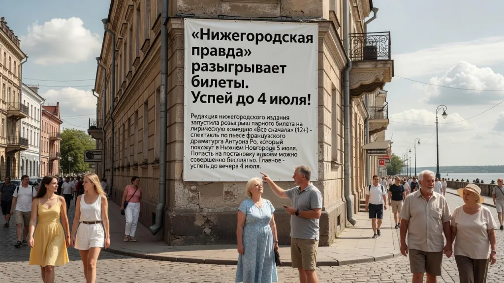 «Нижегородская правда» разыгрывает билеты. Успей до 4 июля!